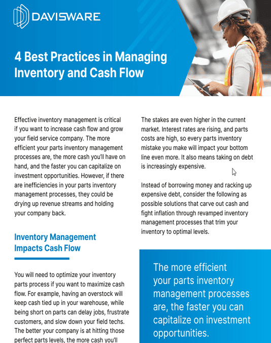 Brochure: 4 Best Practices in Managing Inventory and Cash Flow