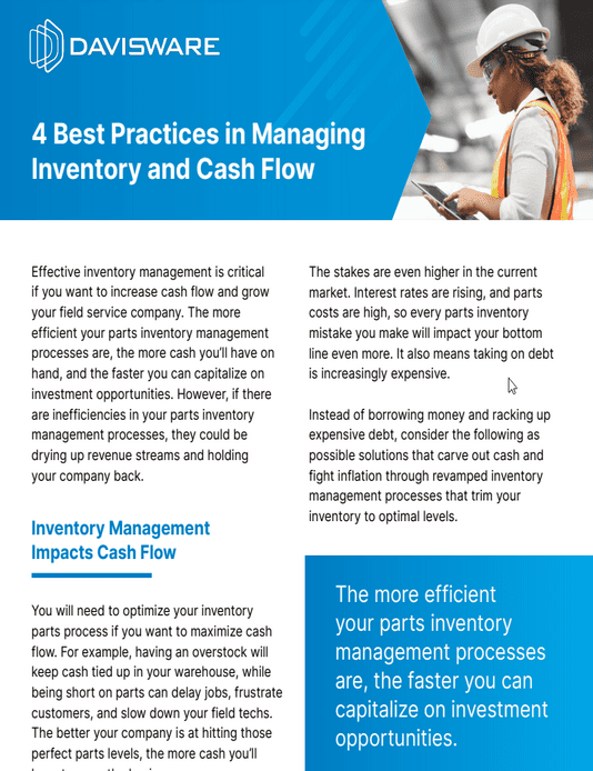 4 Best Practices Mng Inv and Cash Flow