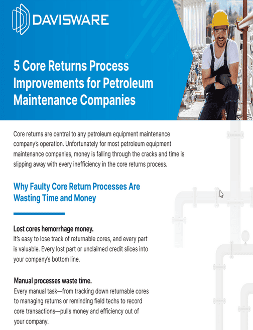 Brochure: 5 Core Returns Process Improvements for Petroleum Maintenance Companies