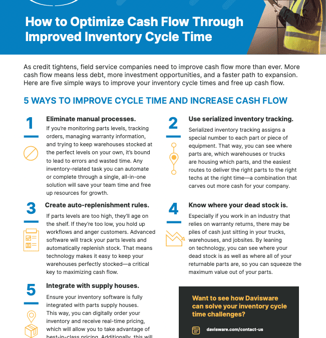 Brochure: Cycle Time: How to Optimize Cash Flow Through Improved Inventory