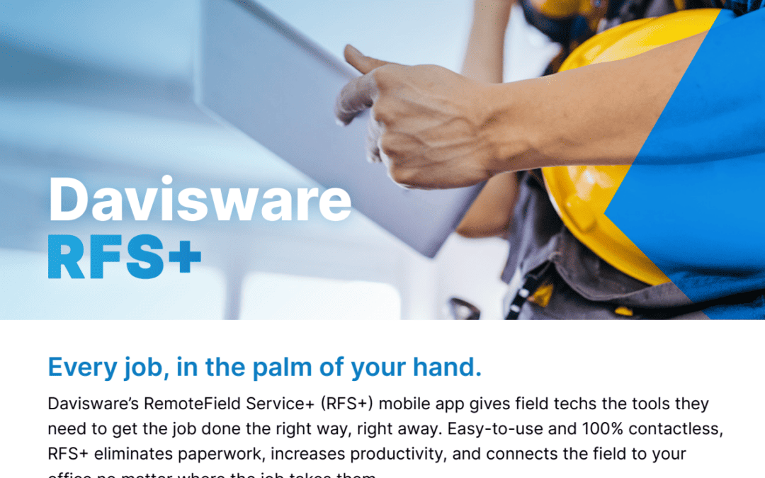Guide: Davisware’s RemoteField Service+ (RFS+) mobile app