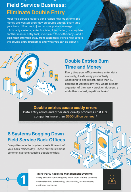 Infographic: The Key to Growing Your Field Service Business: Eliminate Double Entry