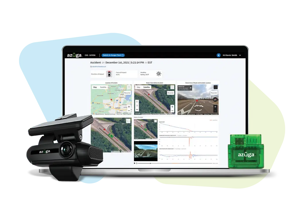 screenshot of fleet management software